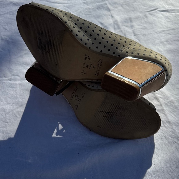 Chic Polka Dot Lace-Up Heels - Picture 3 of 3